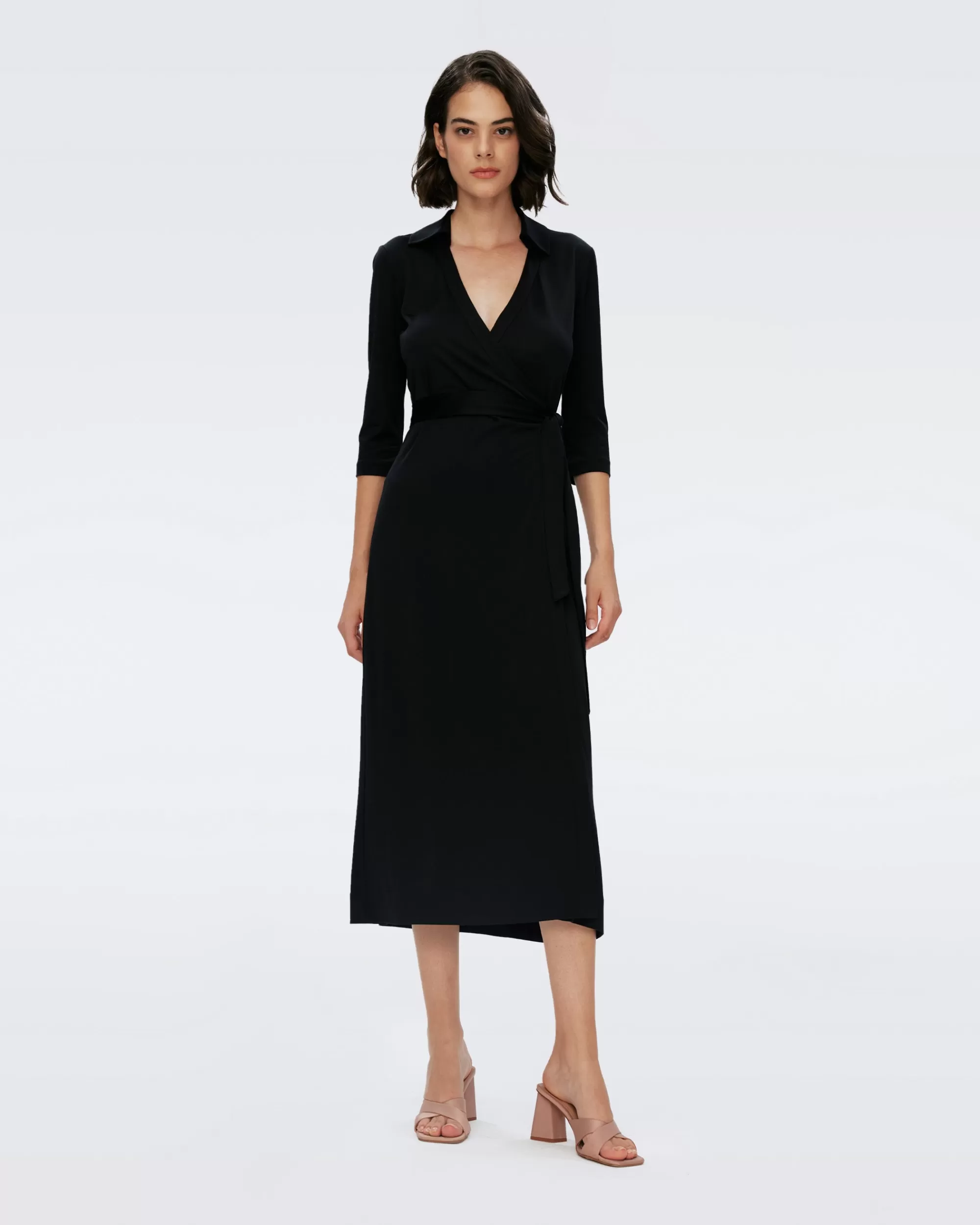 Best Sale Abigail Midi Wrap Dress Midi Dresses | Black Dresses