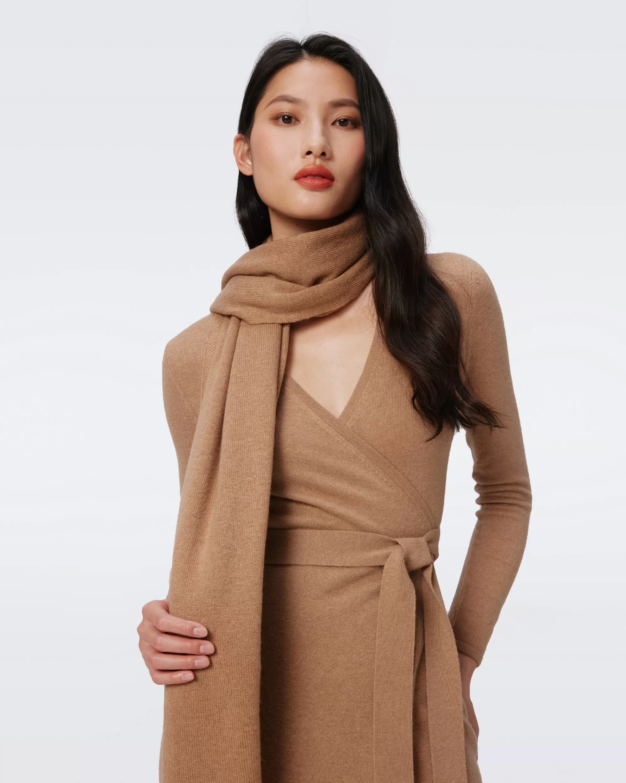 Cheap Cleo Wool-Cashmere Scarf Sweaters & Knits | Jackets & Coats