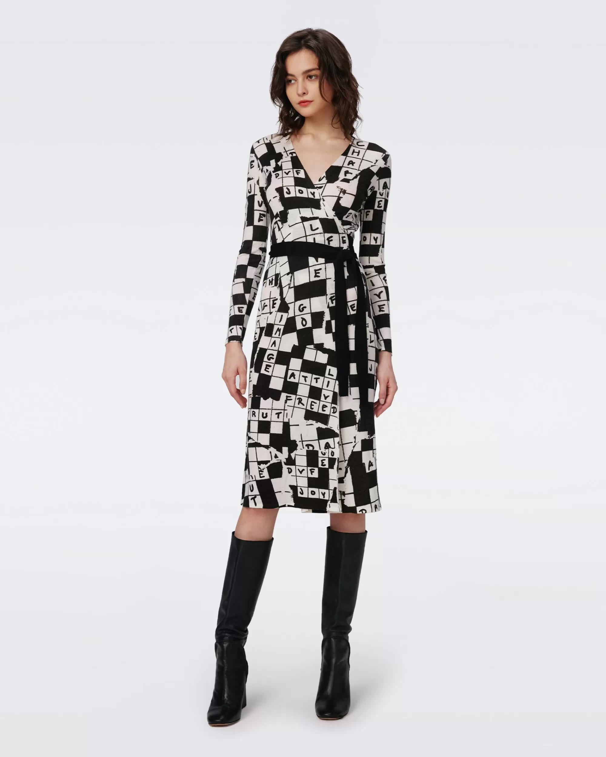 Store Luella Wool Wrap Dress Knee Length Dresses | Knit Dresses